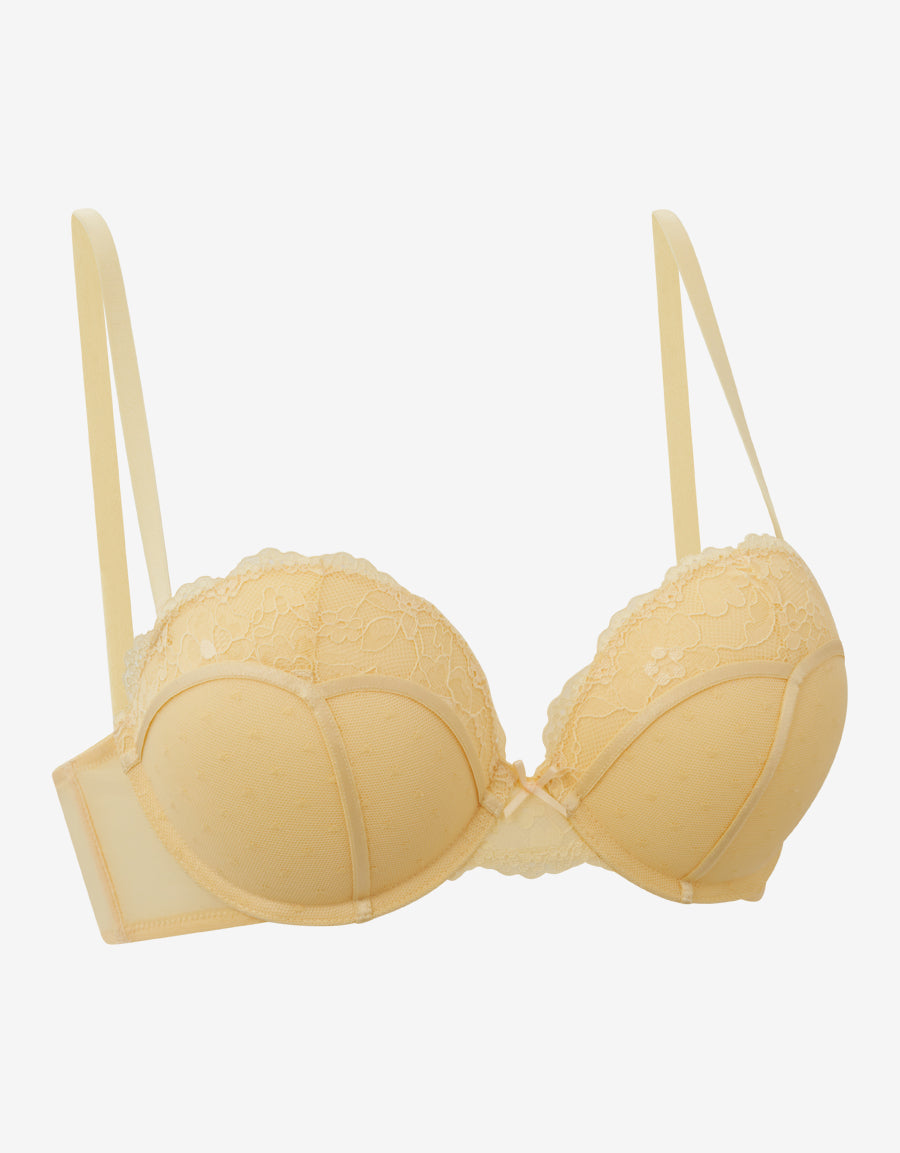 Yellow Double Push-Up Multiway Bra
