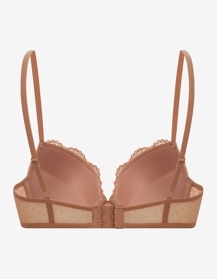 Nude Plunge Push-Up Bra