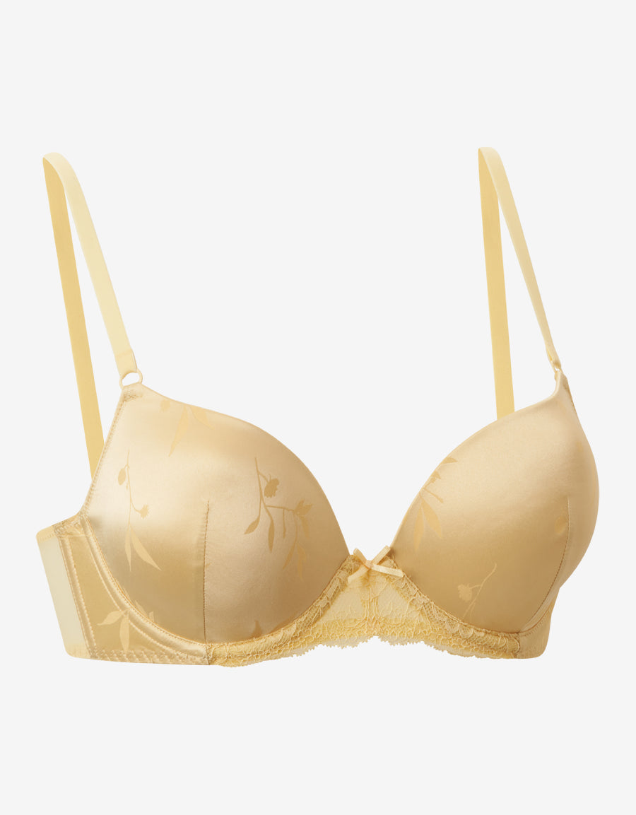 Yellow Plunge Push-Up Bra