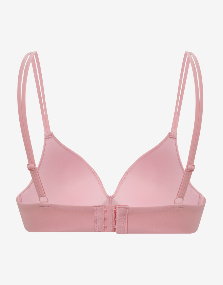 Pink Non Padded Plunge Bra