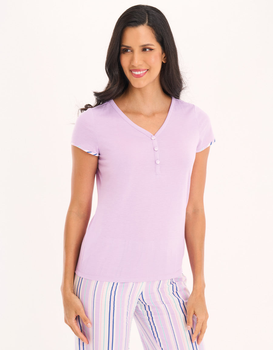 Floral Lilac Pajama Set