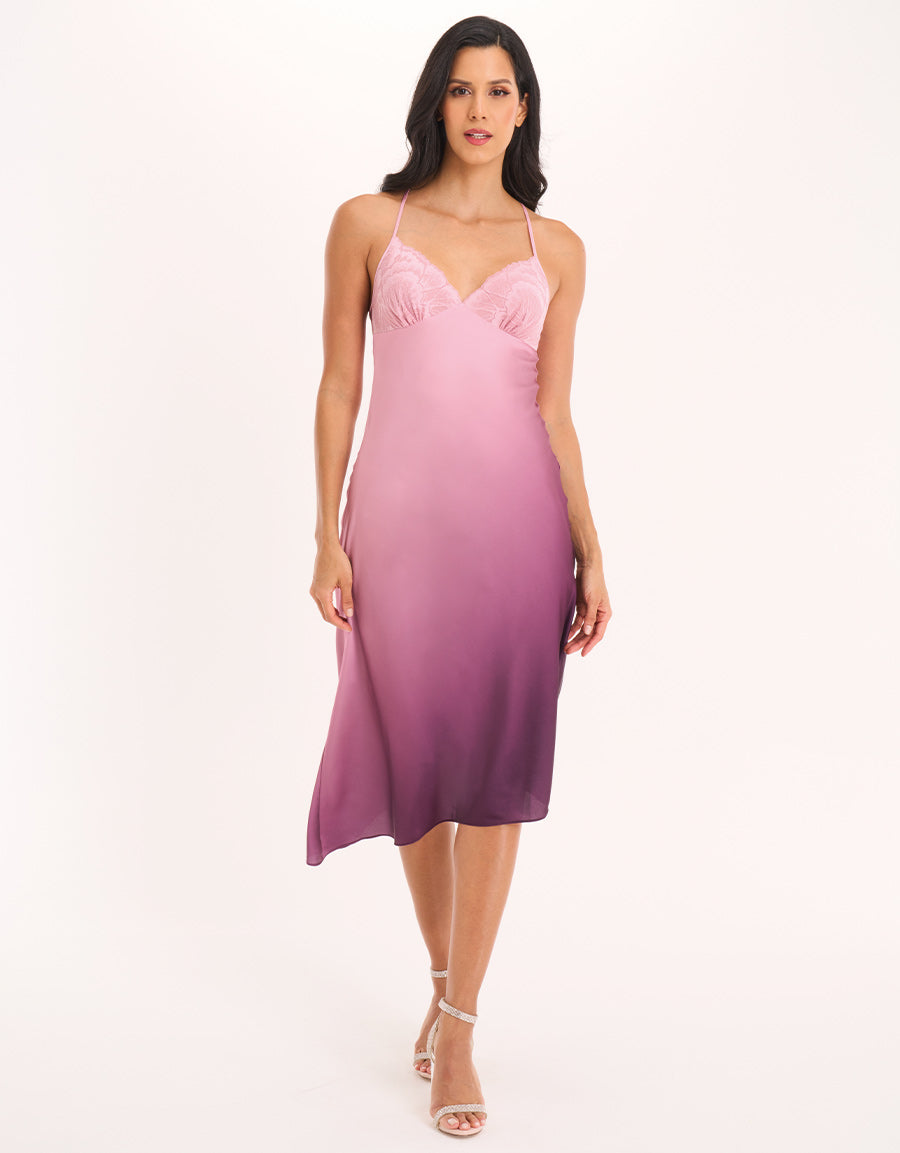 Satin Long Dress