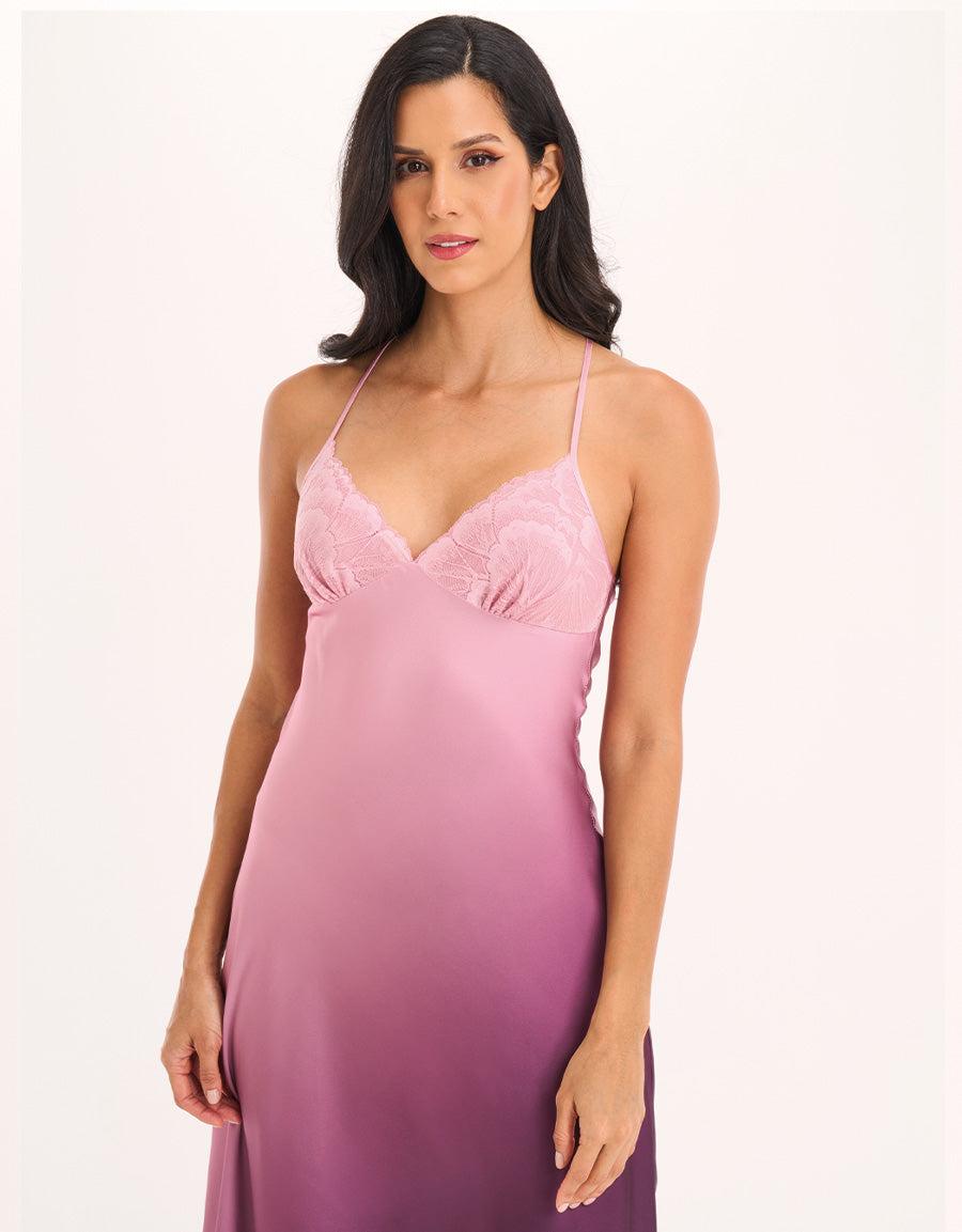 Satin Long Dress