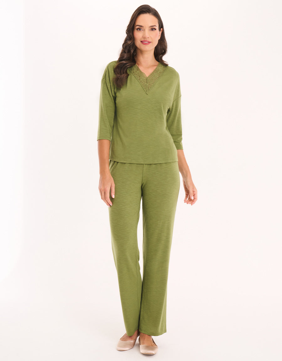 Green Pajama Set