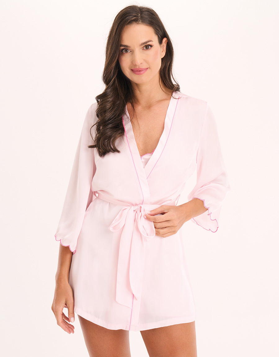 Satin Short Robe