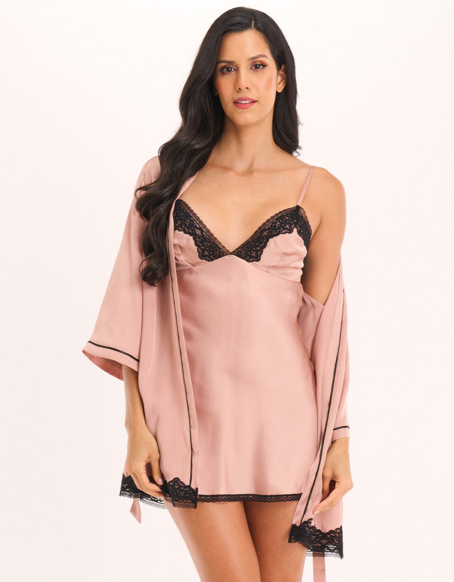 Satin Short Robe