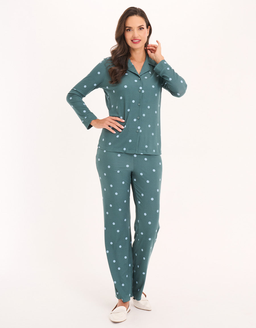 Ribbed Pajama Set