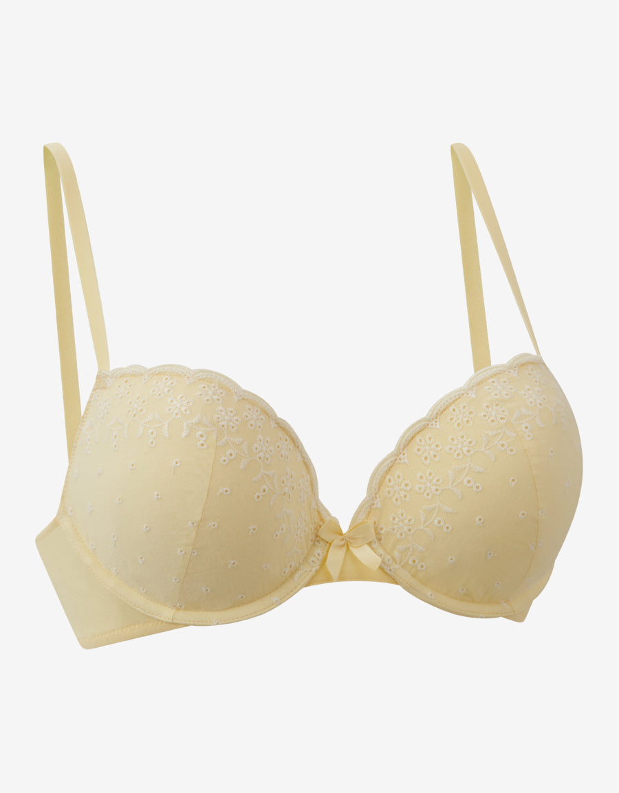Cotton Plunge Bra
