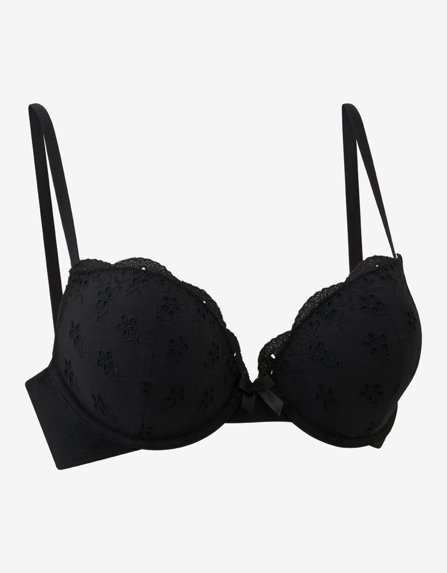 Cotton Plunge Bra