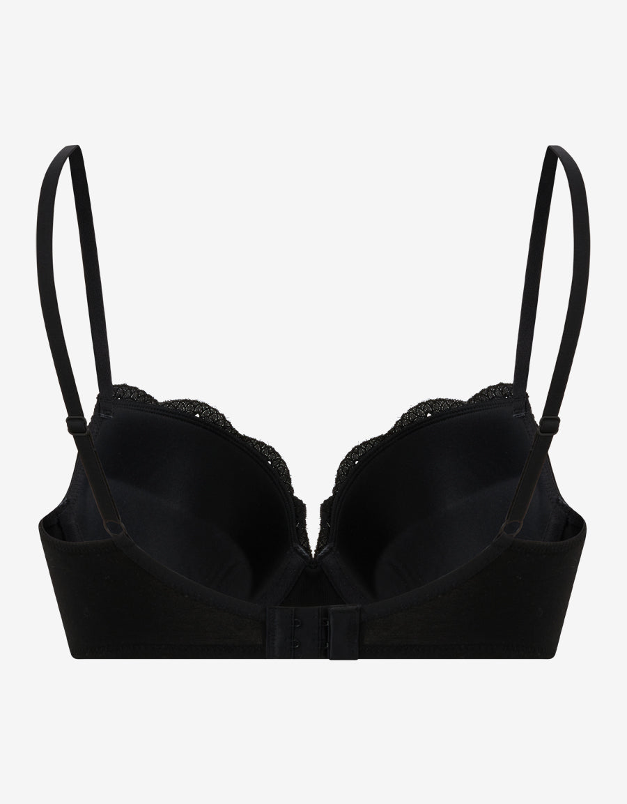 Cotton Plunge Bra