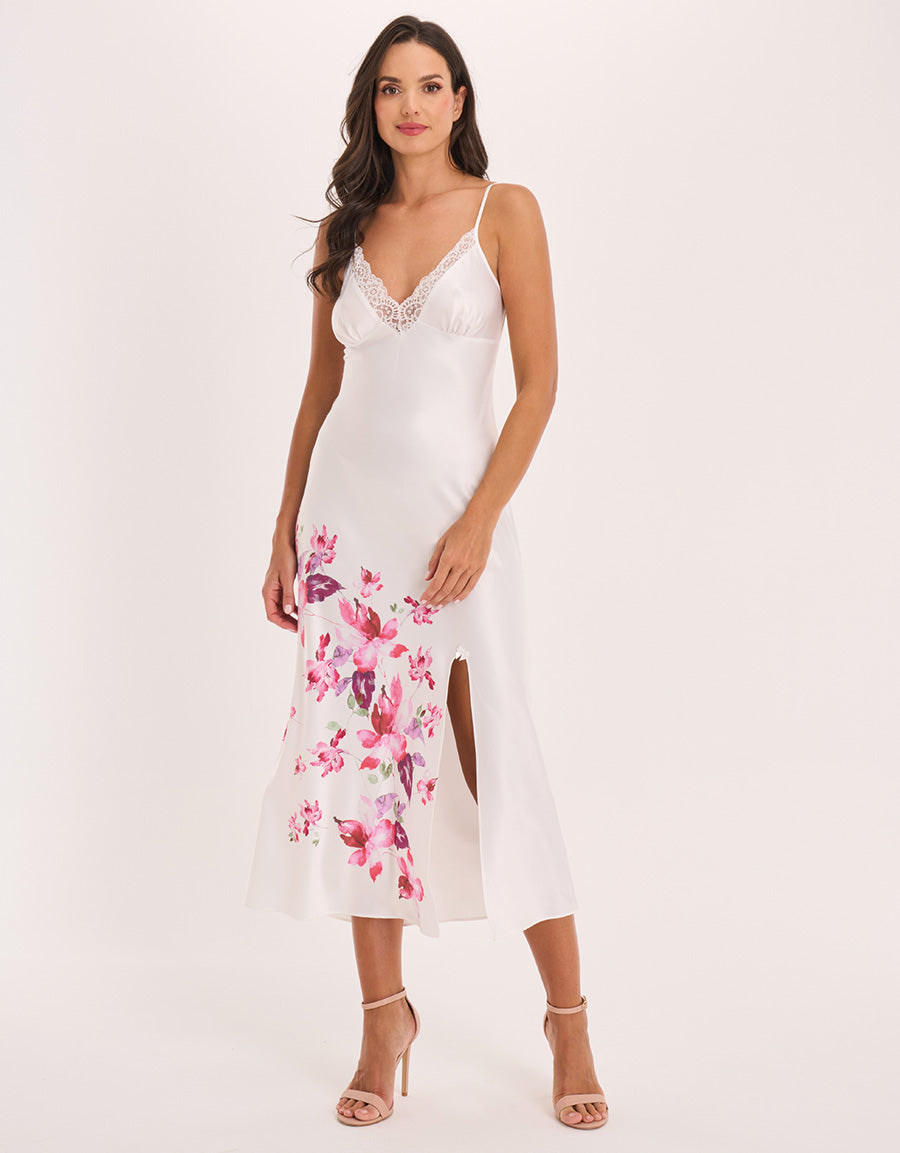Satin Long Dress