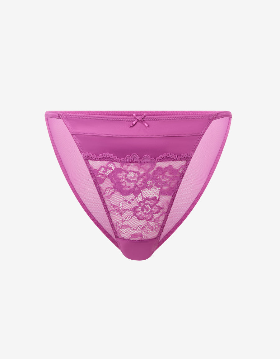 Mue Satin And Lace Tanga