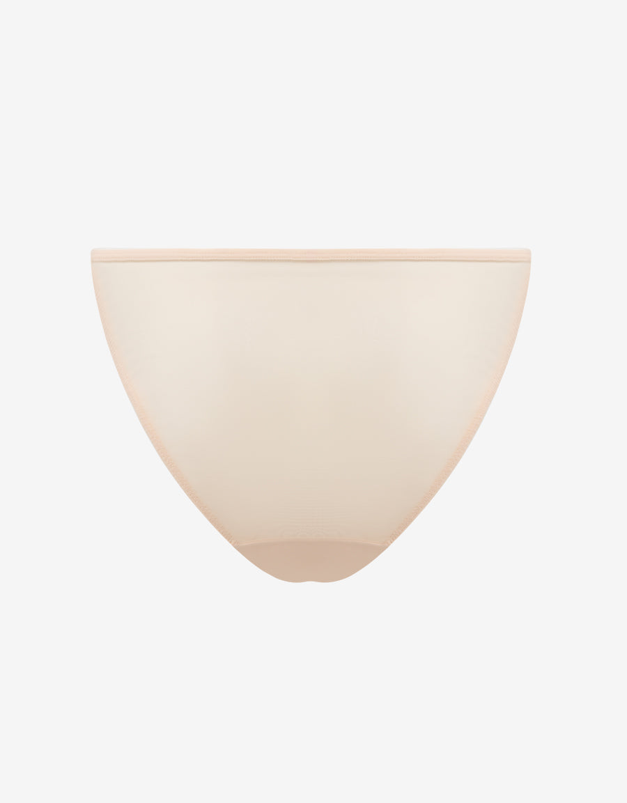 Mesh And Embroidery Tanga