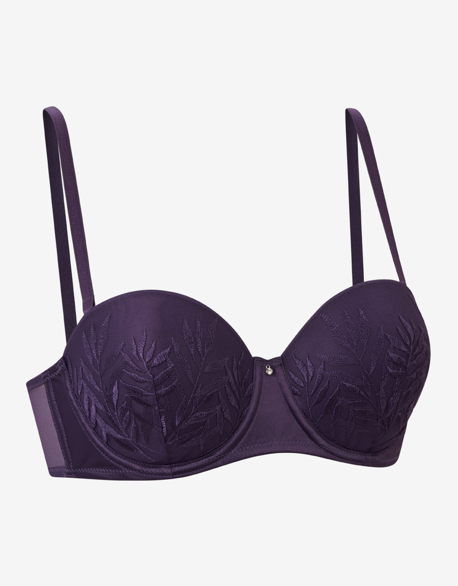 Mesh And Embroidery Multiway Bra