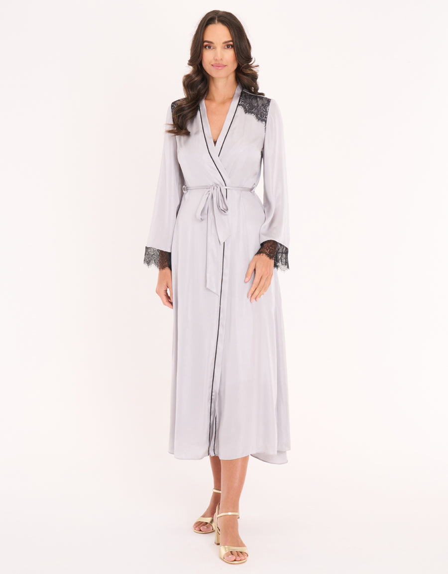 Satin Long Robe