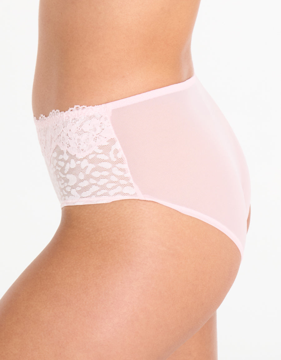 Lace And Mesh Double Boxer