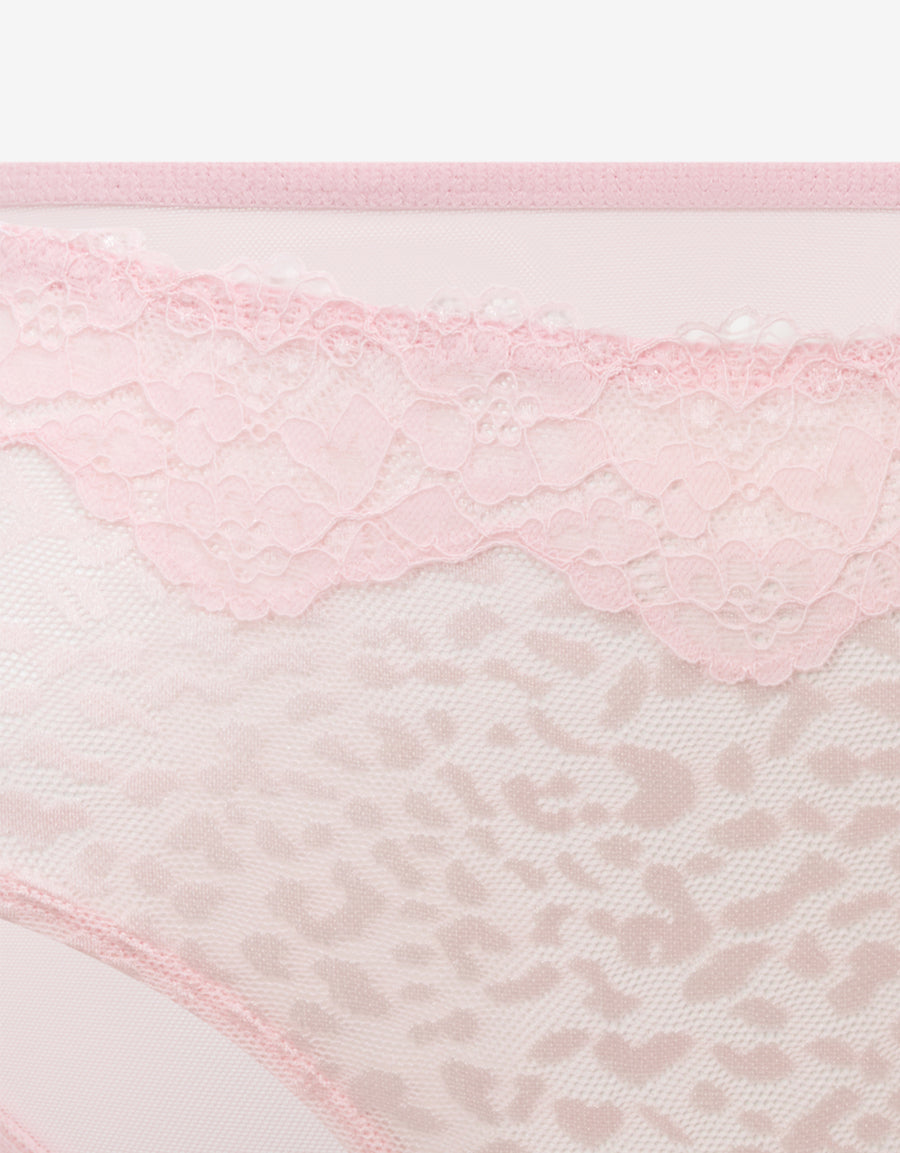 Lace And Mesh Double Boxer