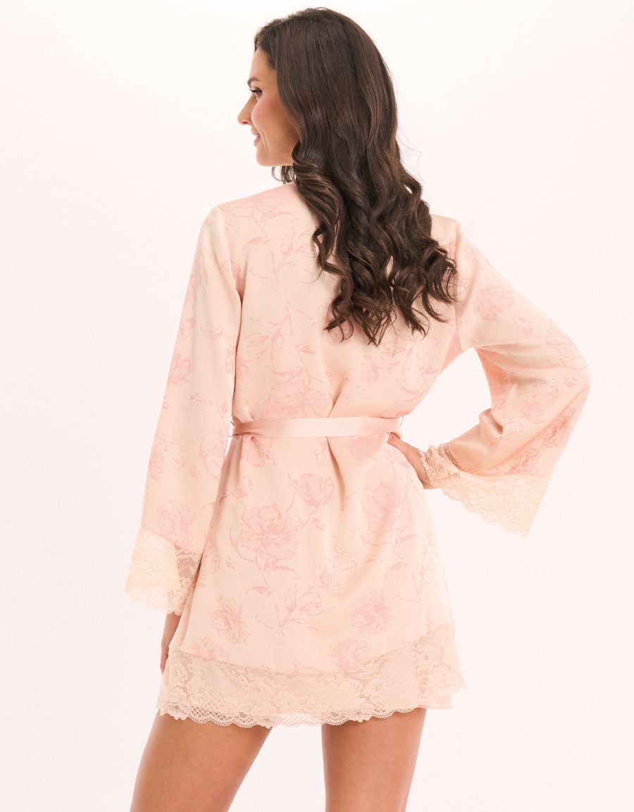 Satin Short Dress Set