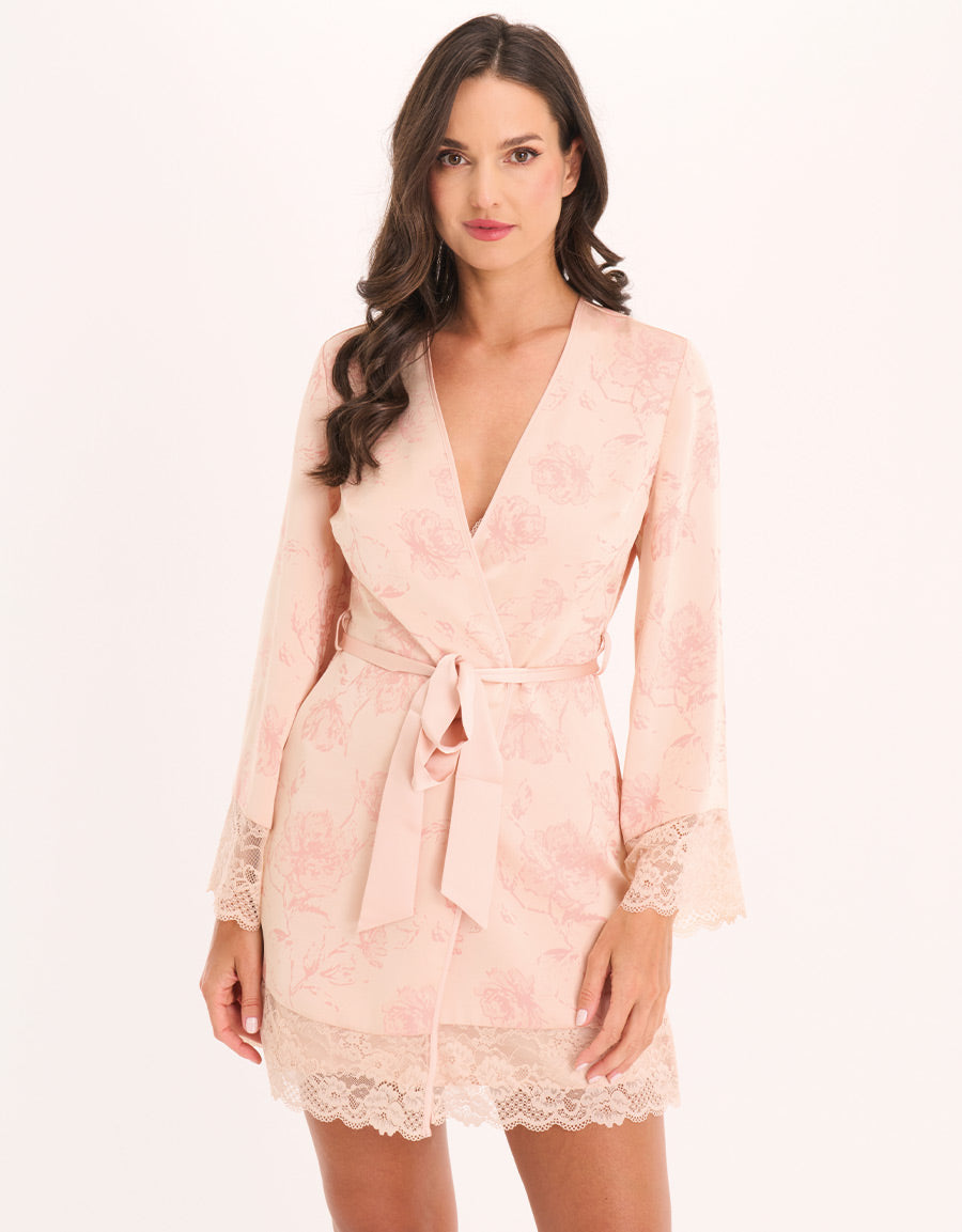 Satin Short Dress Set