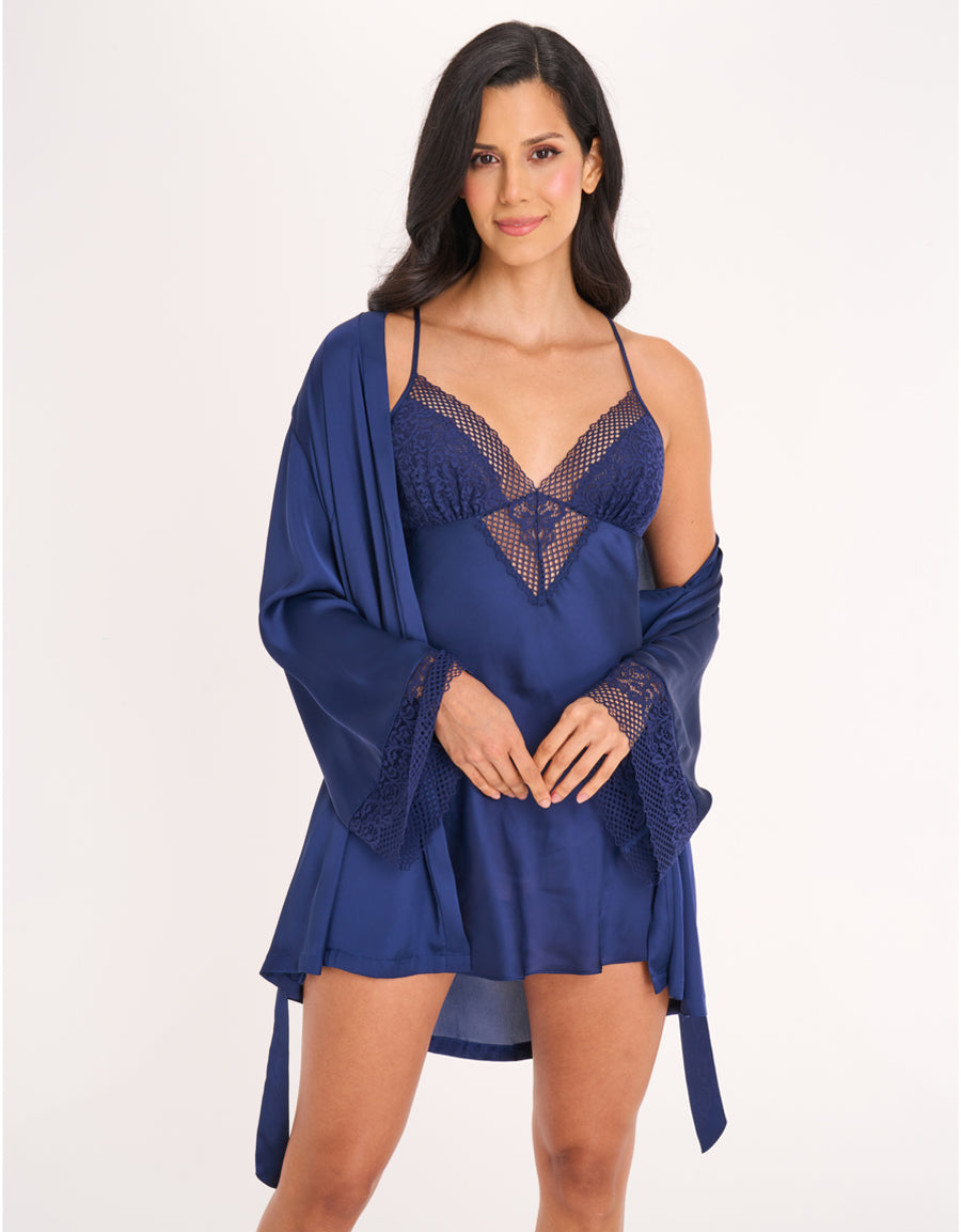 Satin Short Robe