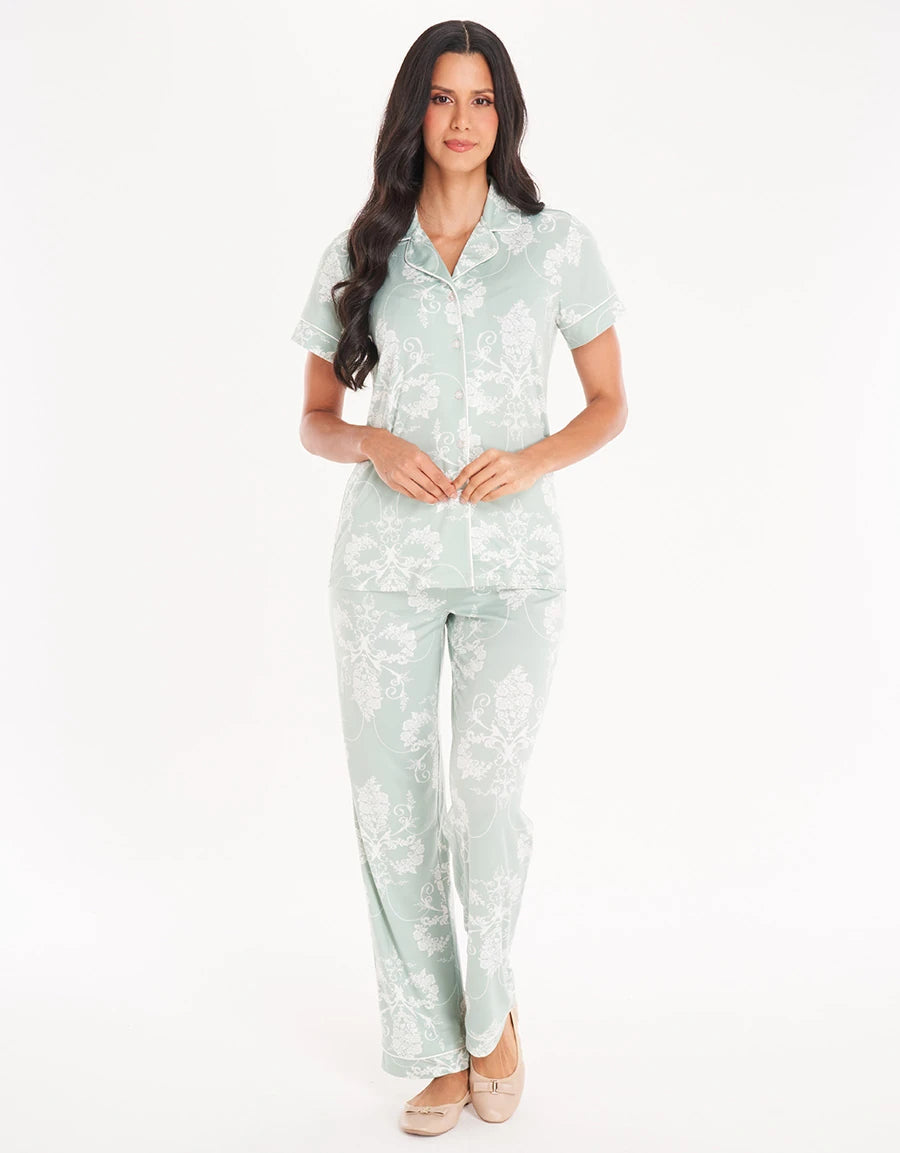 Floral Print Pajama Set