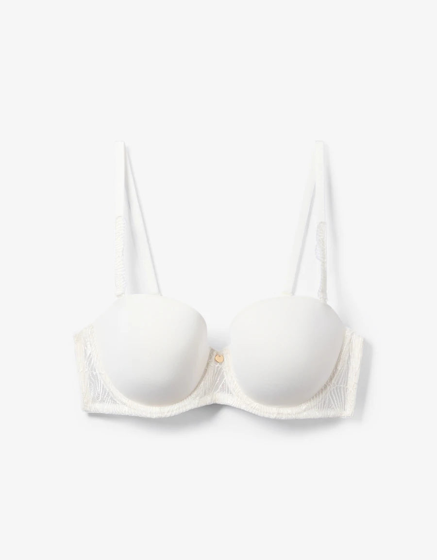 Embroidered Padded Multiway Bra