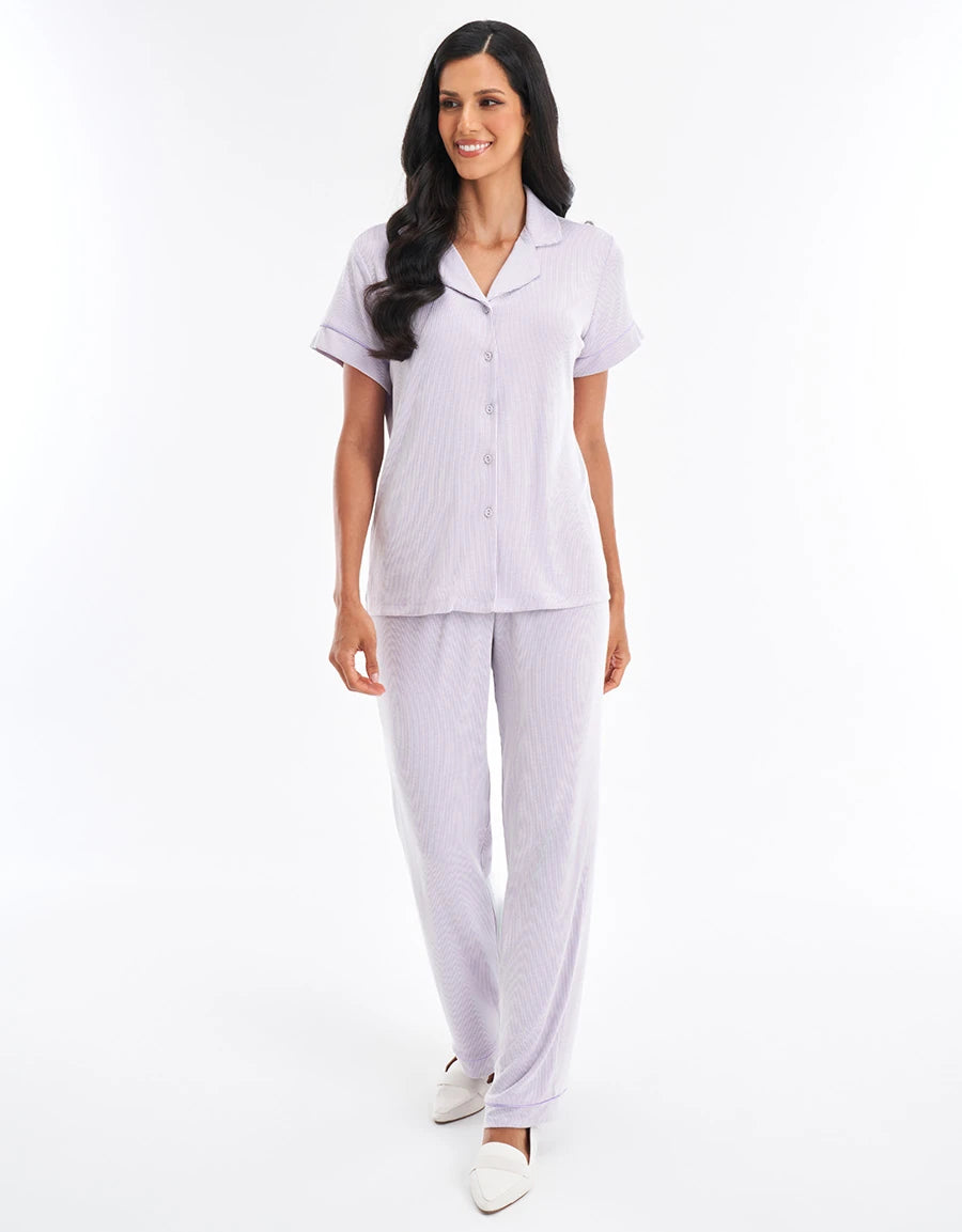 Ribbed Pajama Set