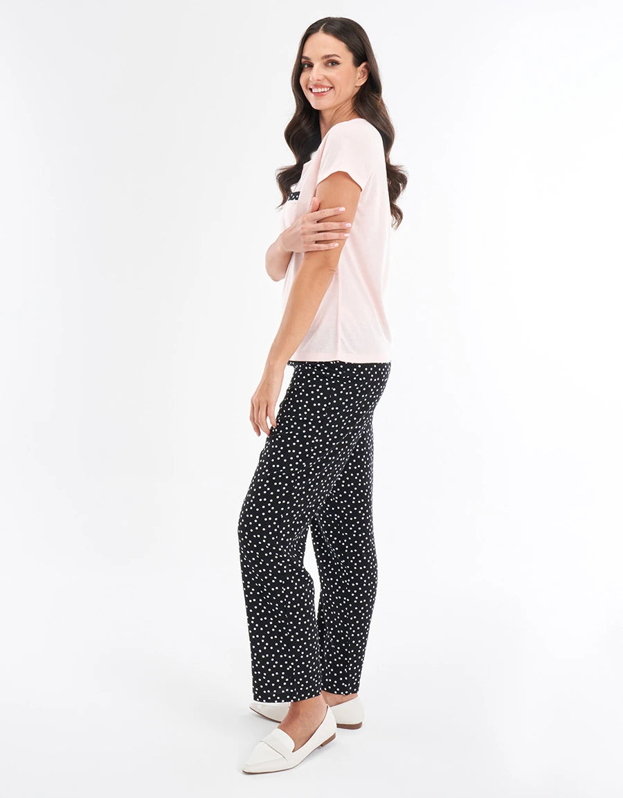 Polka Dot Print Pajama Set