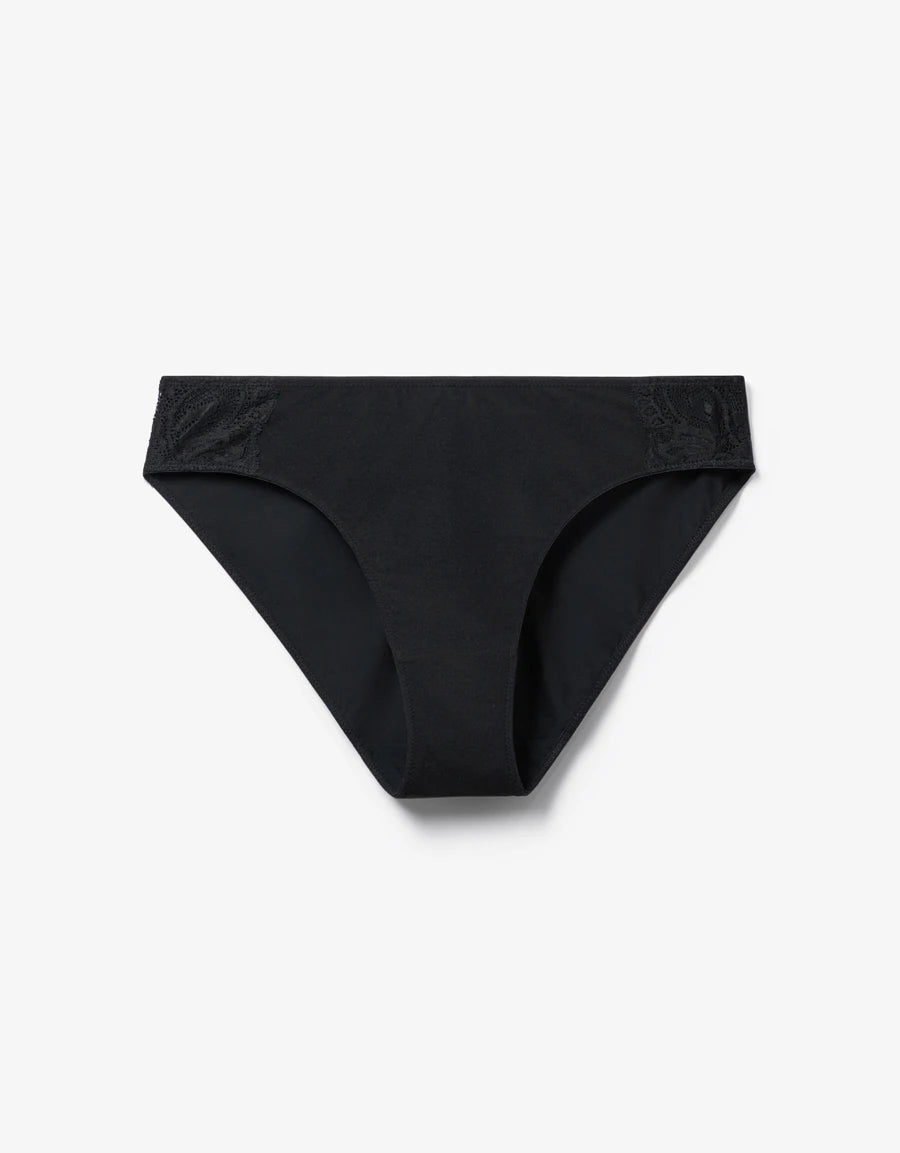Lace-Trim Bikini Panty