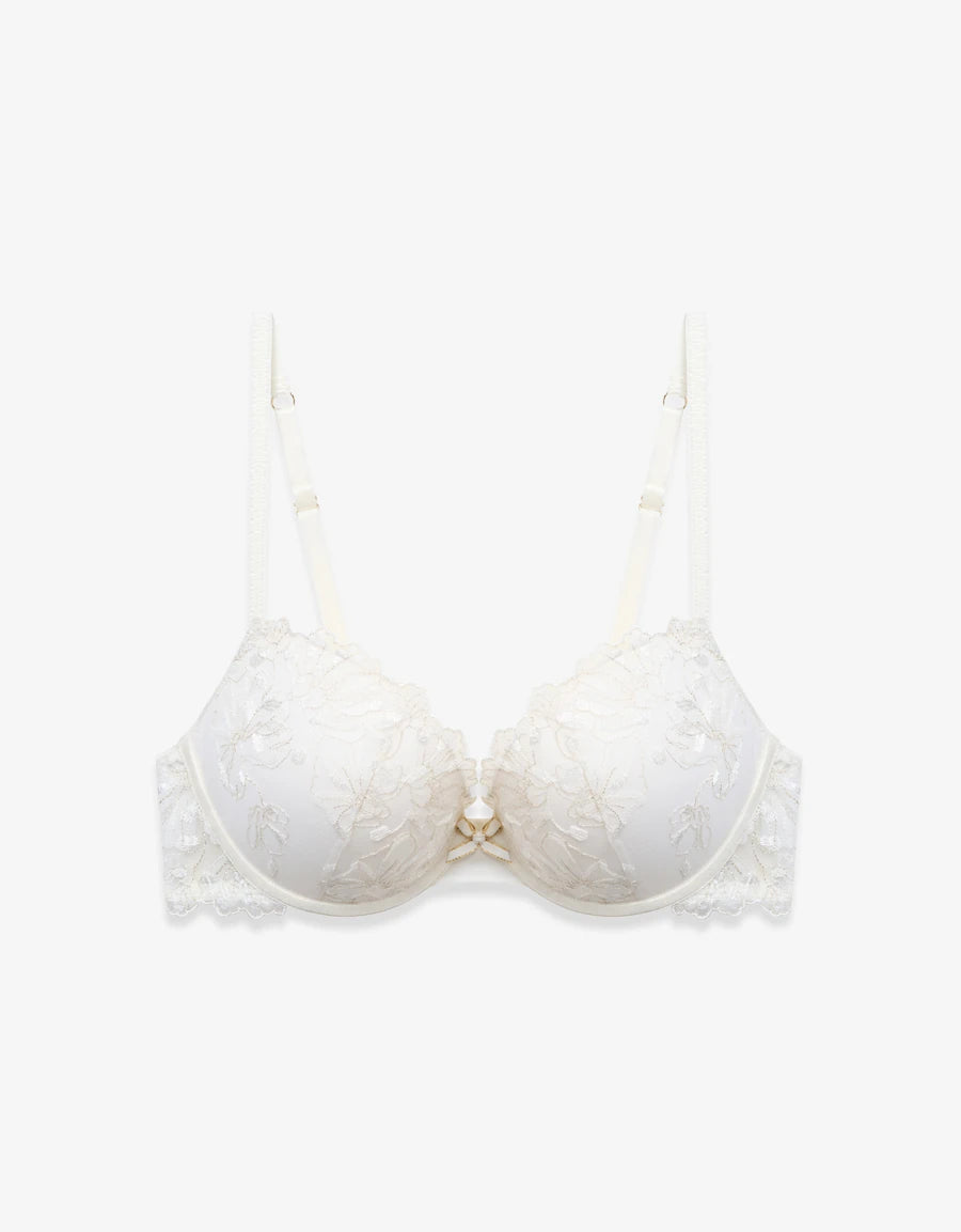 Satin Bridal Plunge Bra