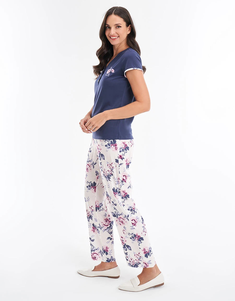 Floral Print Pajama Set