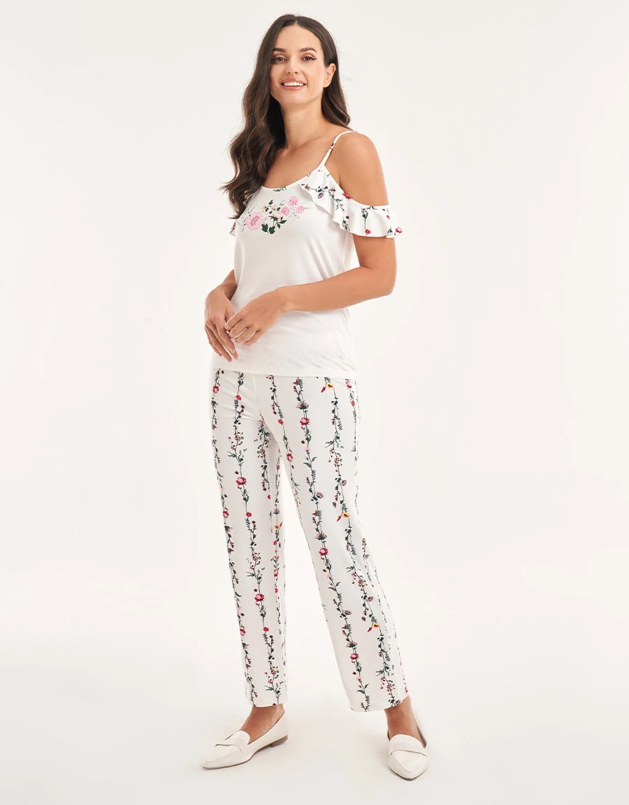 Floral Print Short Pajama Set
