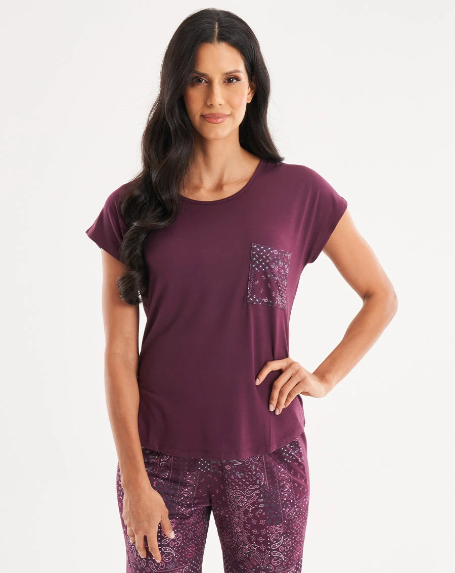 Paisley Print Pajama Set