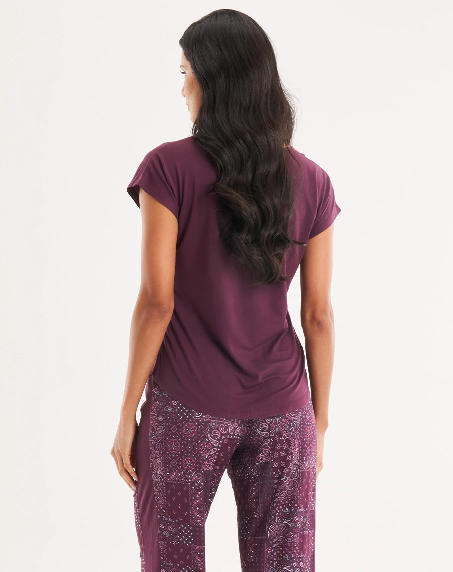 Paisley Print Pajama Set