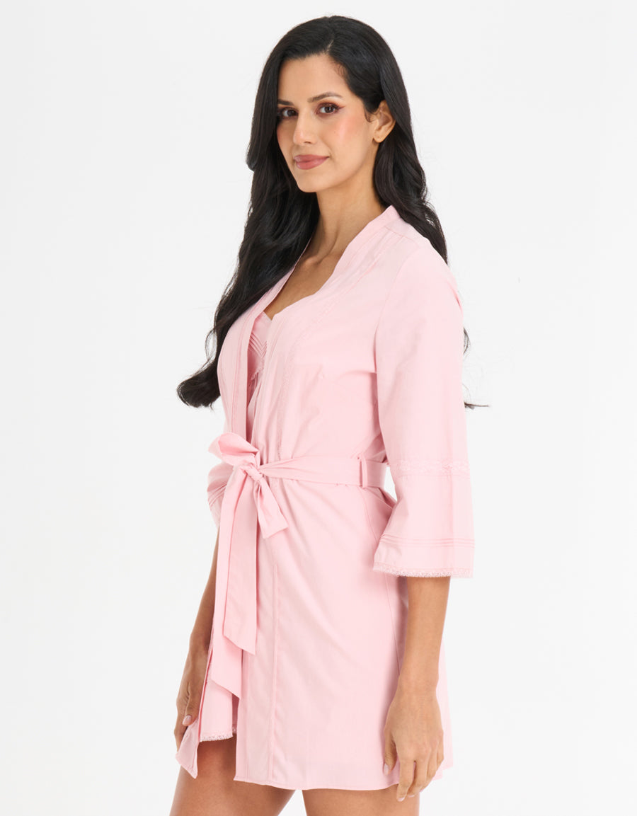 Cotton Short Robe