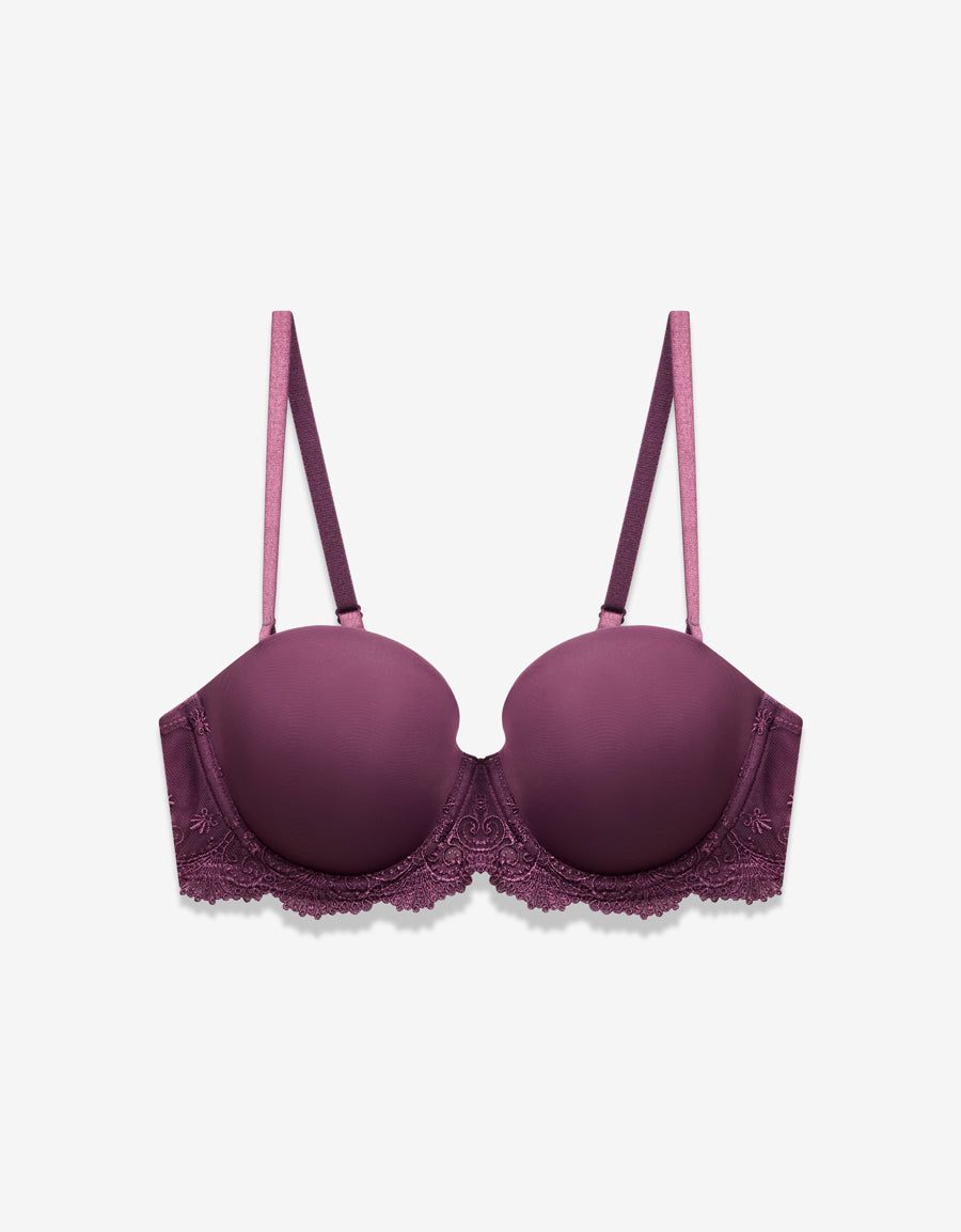Multiway Padded Bra in Dusky Purple