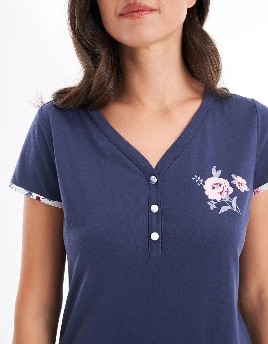 Floral Print Pajama Set