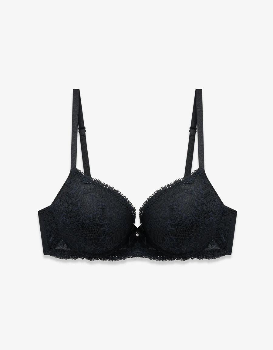 Lace Push-Up Plunge Bra