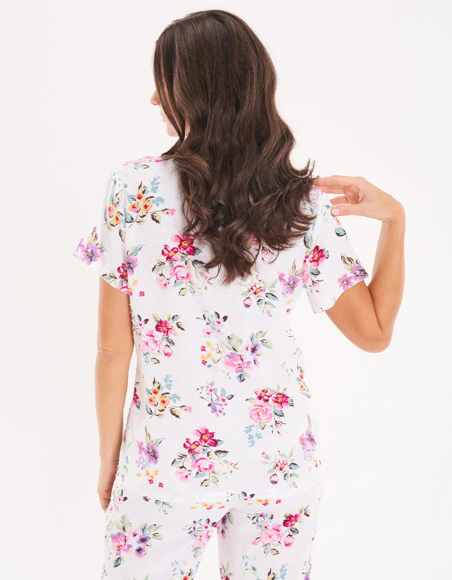 Floral Print Pajama Set