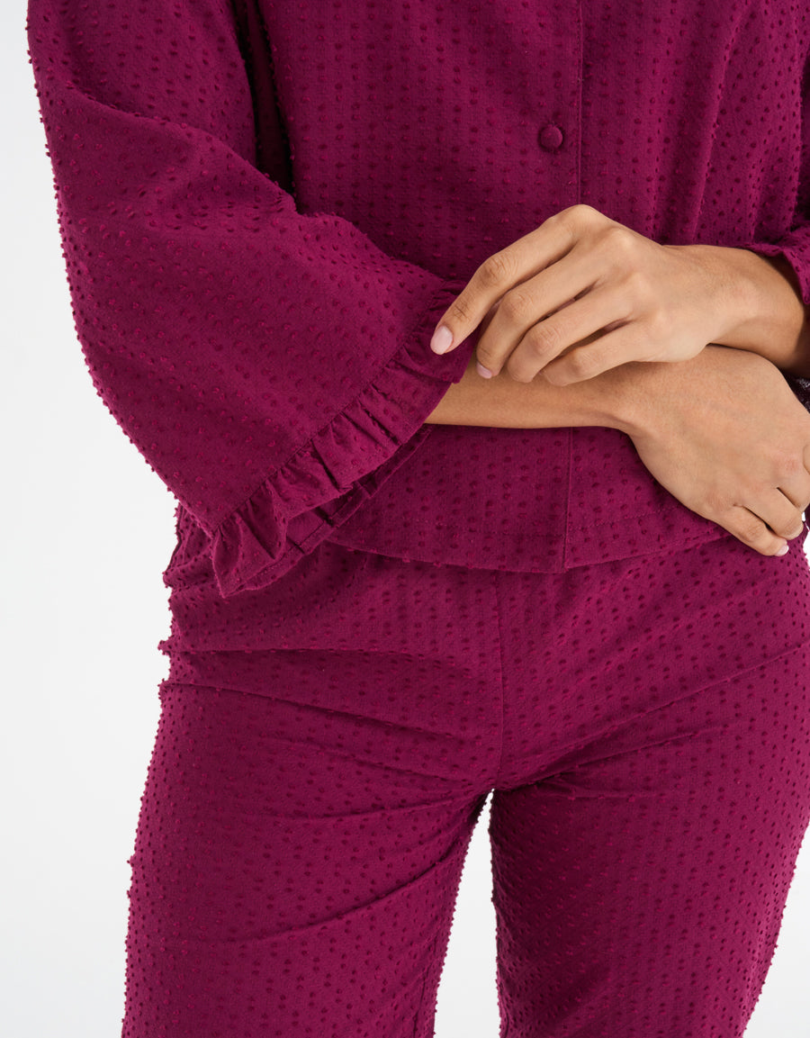 Jacquard Pajama Set