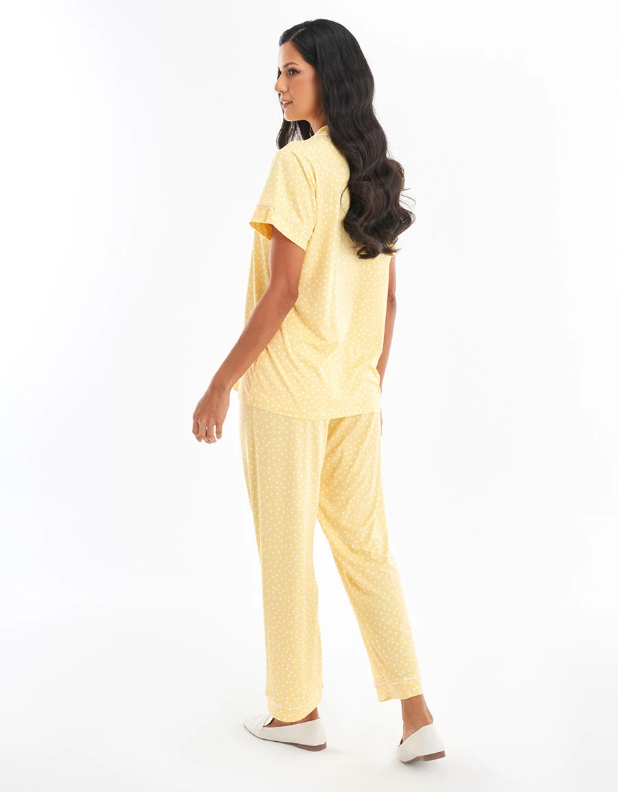 Polka Dot Print Pajama Set
