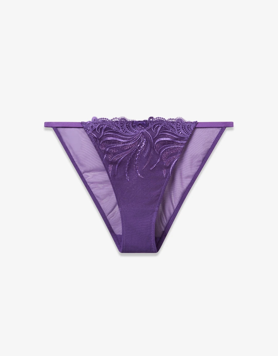 Embroidered Tanga Panty
