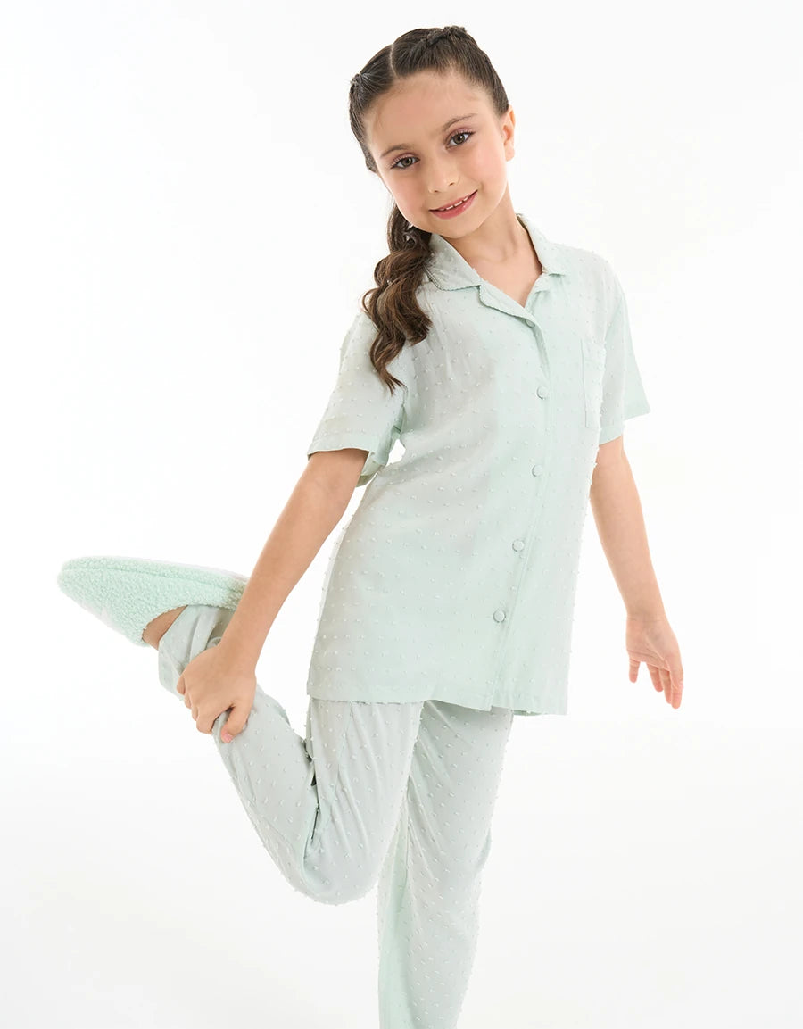 Viscose Dobby Pajama Set