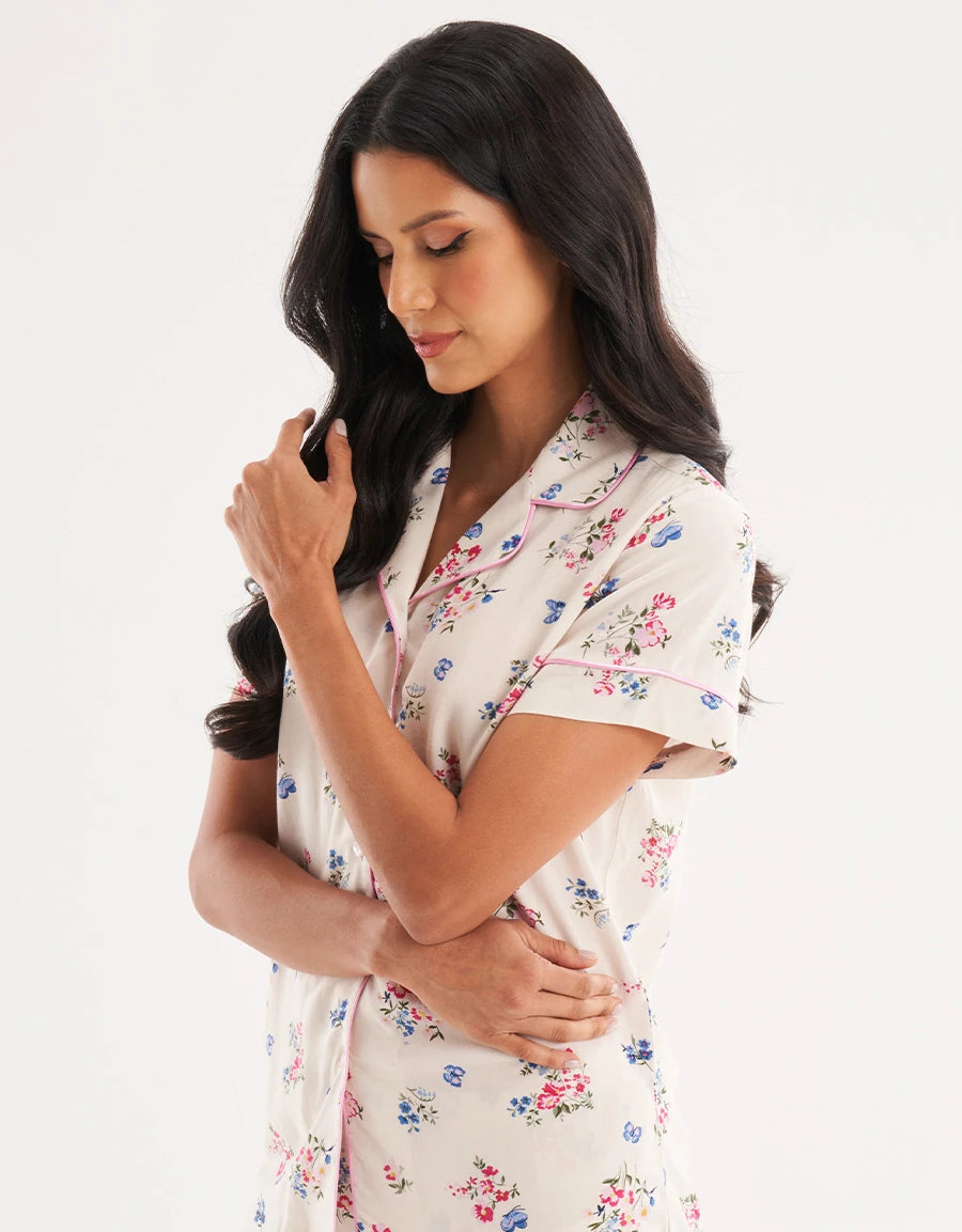 Floral Print Pajama Set