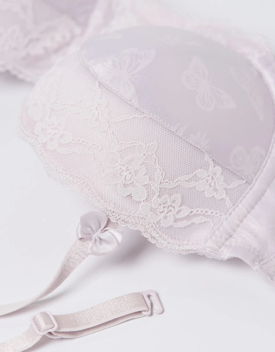 Lace-Trim Bridal Multiway Bra