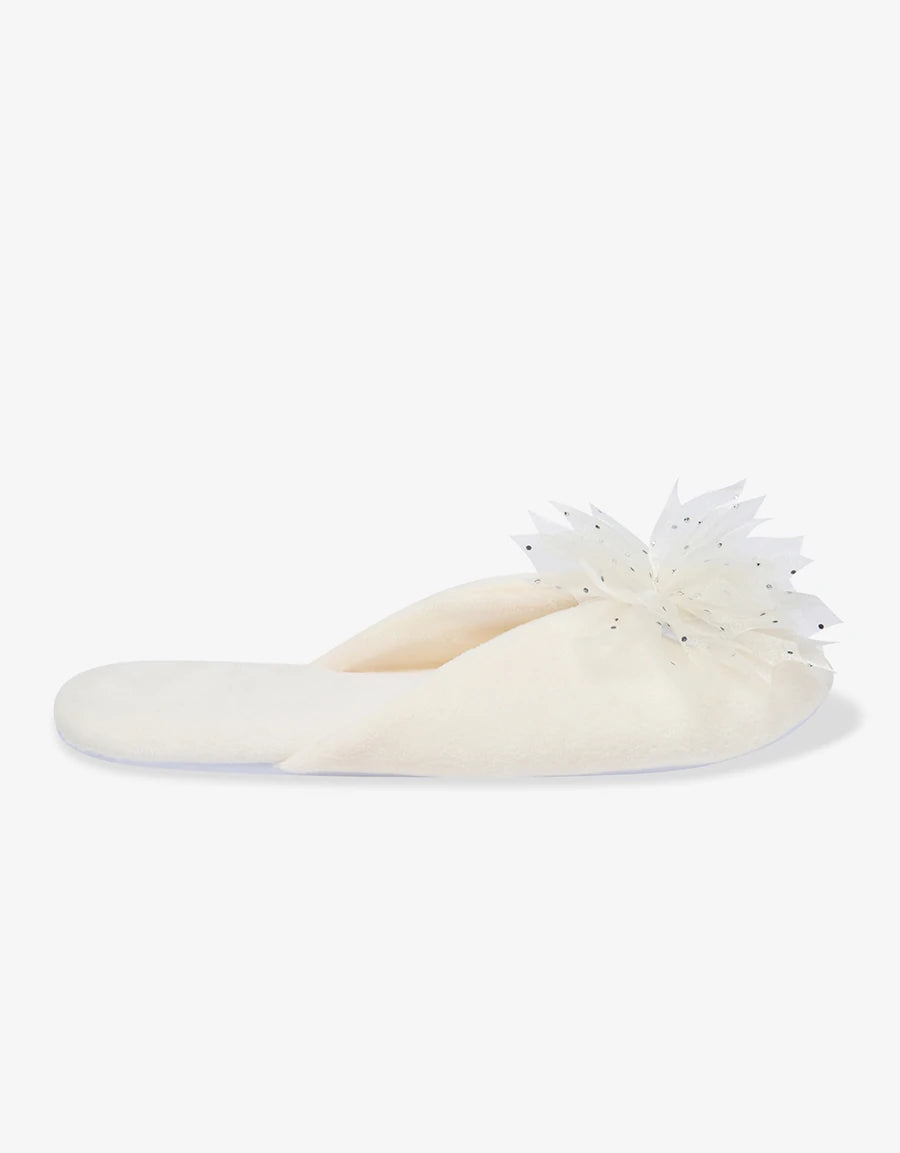 Diamante Detail Closed-Toe Slipper