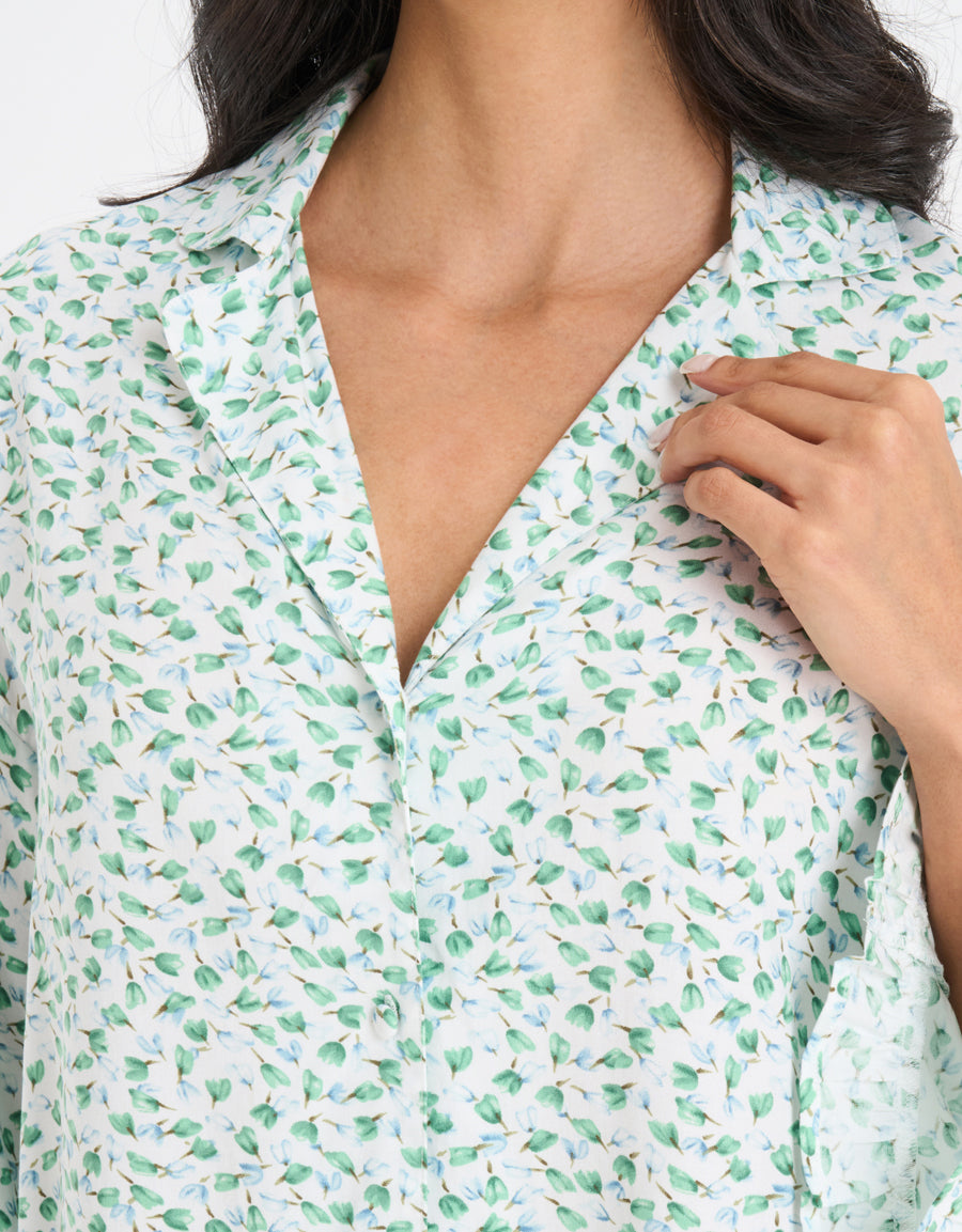Floral Print Pajama Set