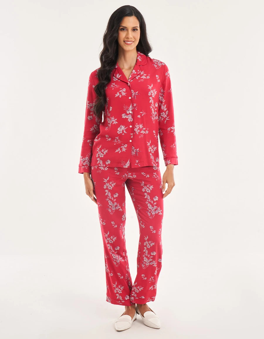 Floral Print Pajama Set