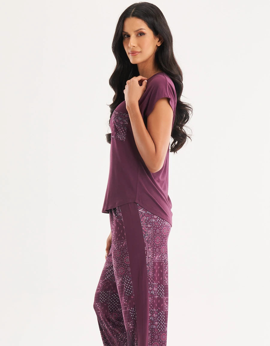 Paisley Print Pajama Set