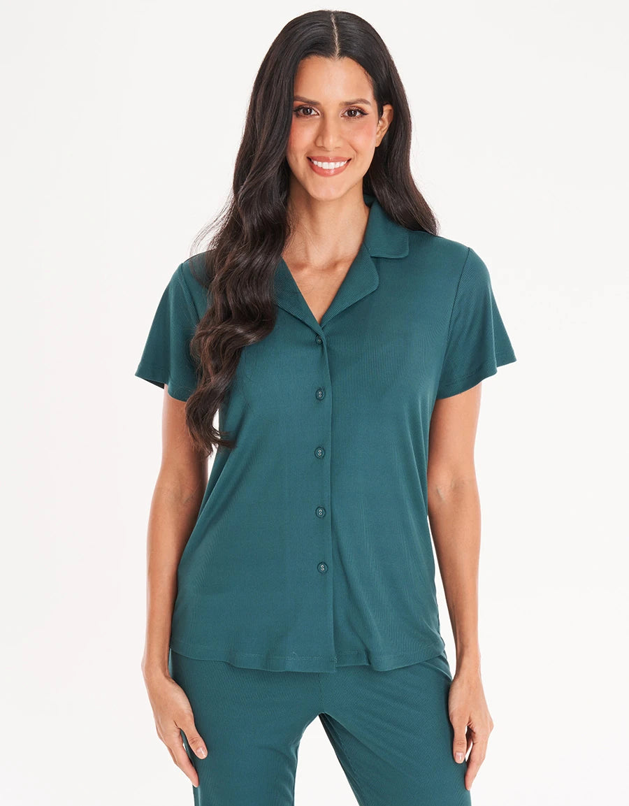 Ribbed Pajama Set
